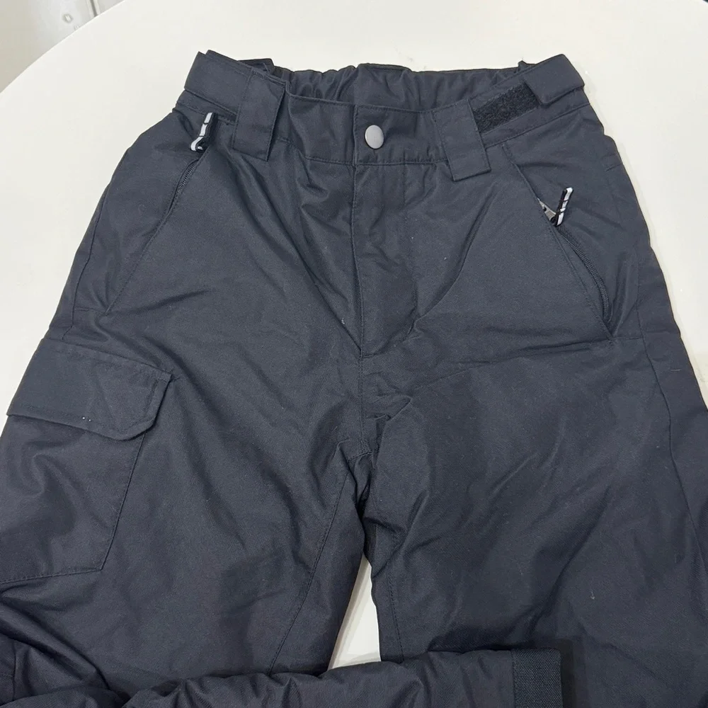 Columbia Kids Black Snow Ski Winter Pants size S/8 Omni tech‎